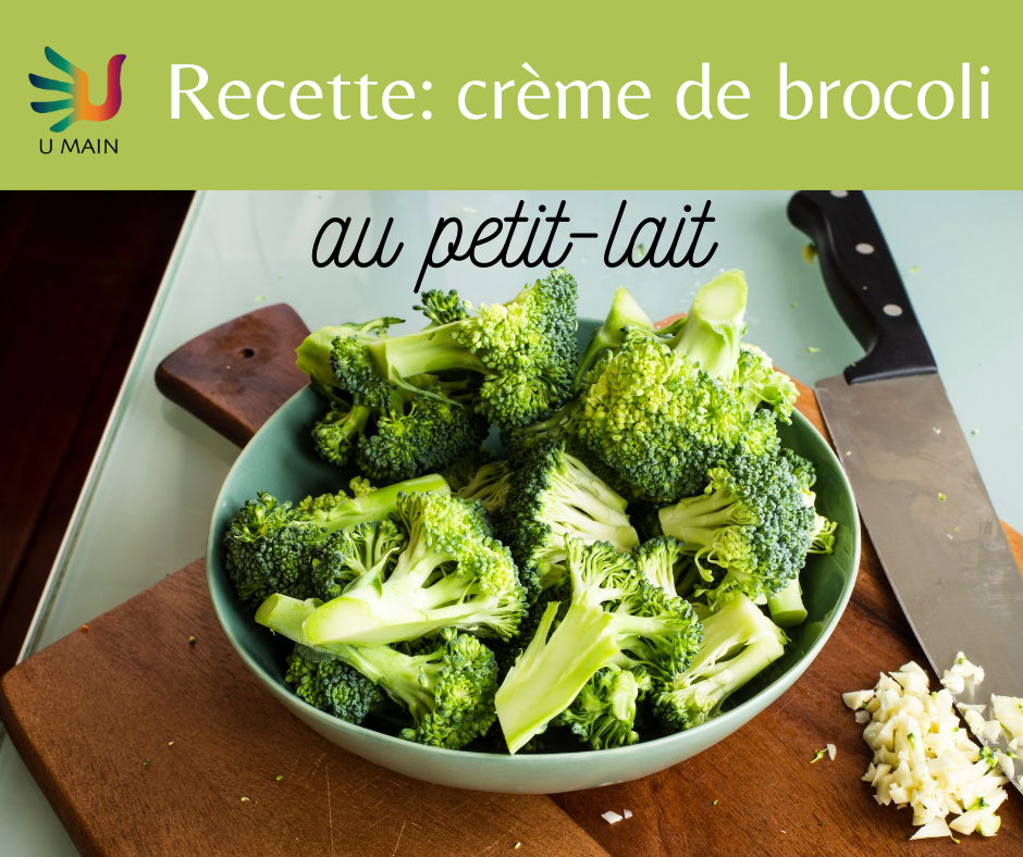 Recette : Crème de brocoli au petit-lait