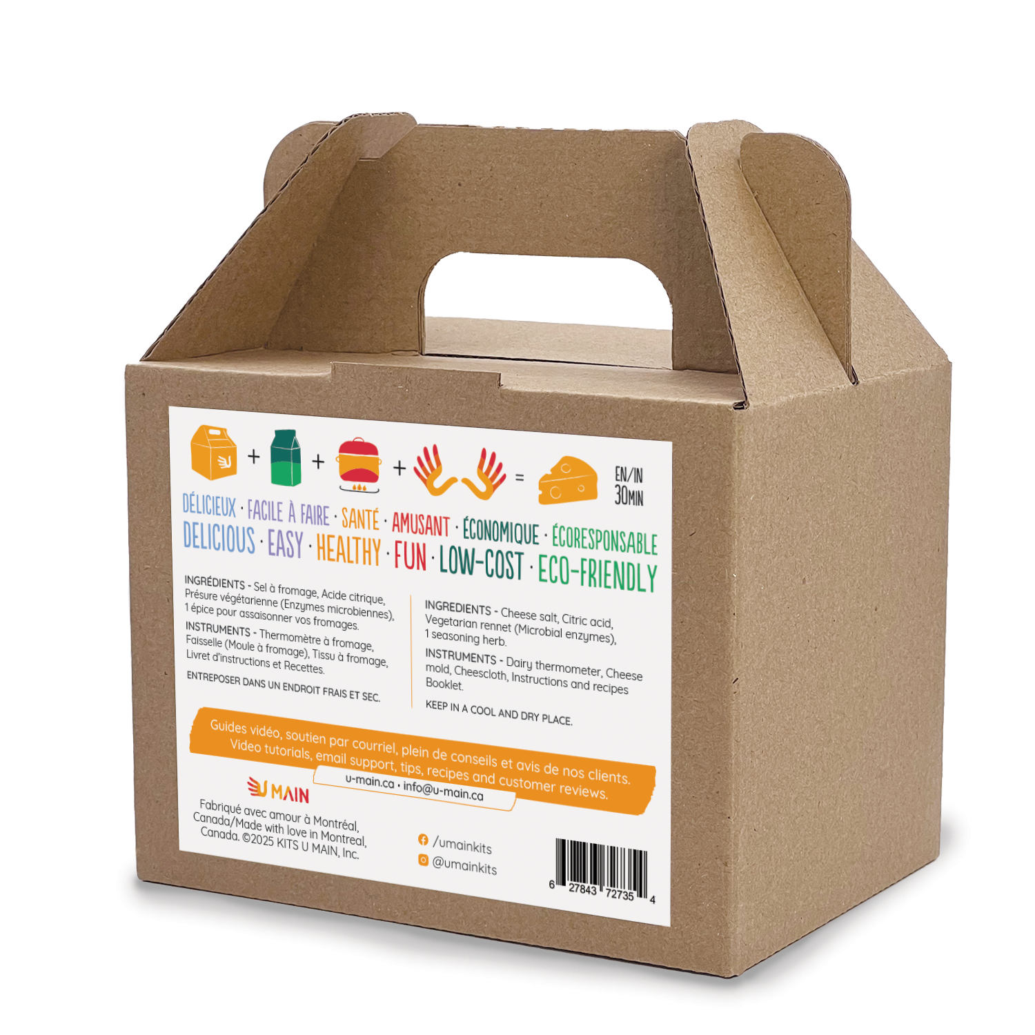 Kit pour Fabriquer du Fromage Maison | 6 Fromages | Kits U MAIN