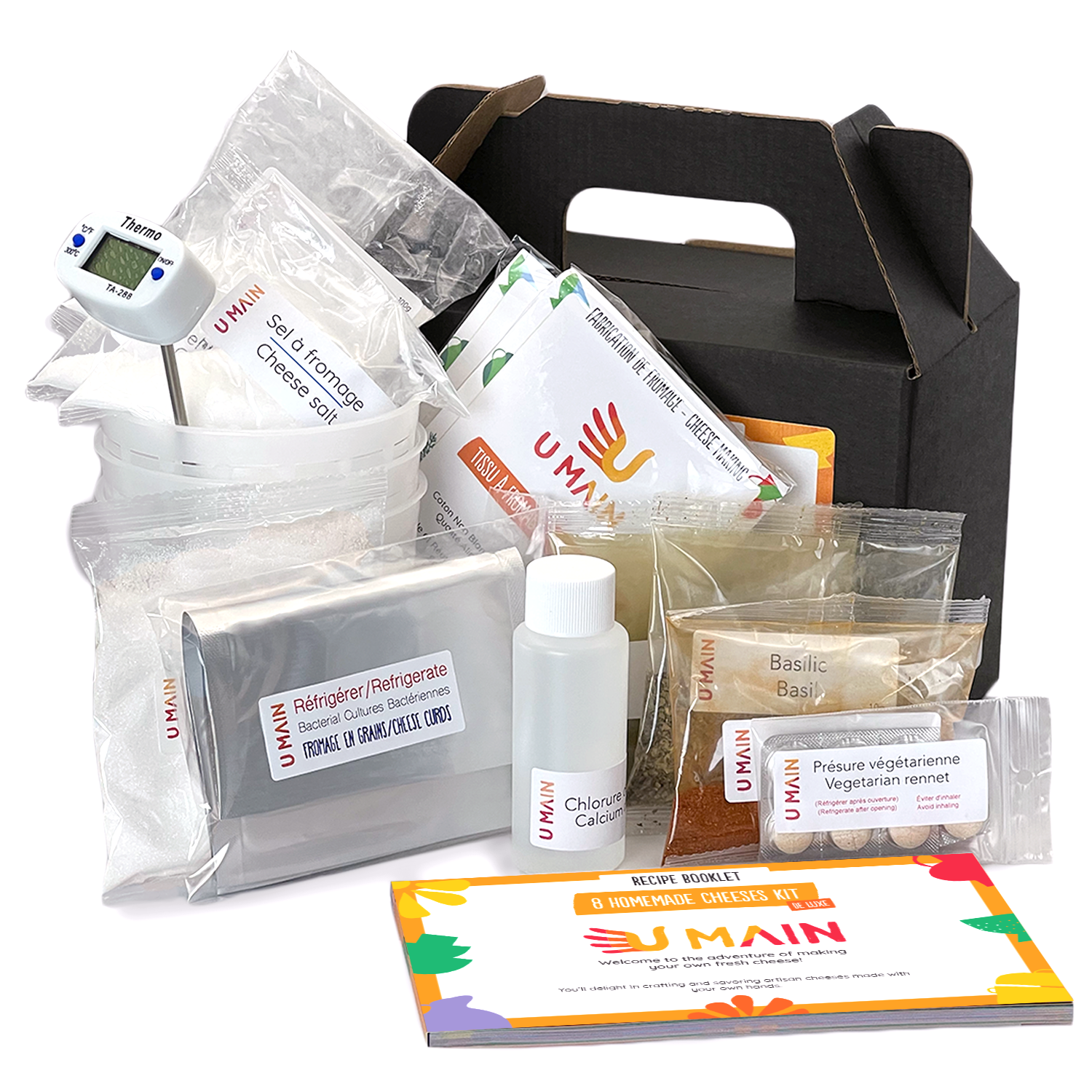 Kit pour faire du fromage deluxe U MAIN Kits - fabrication de fromage maison