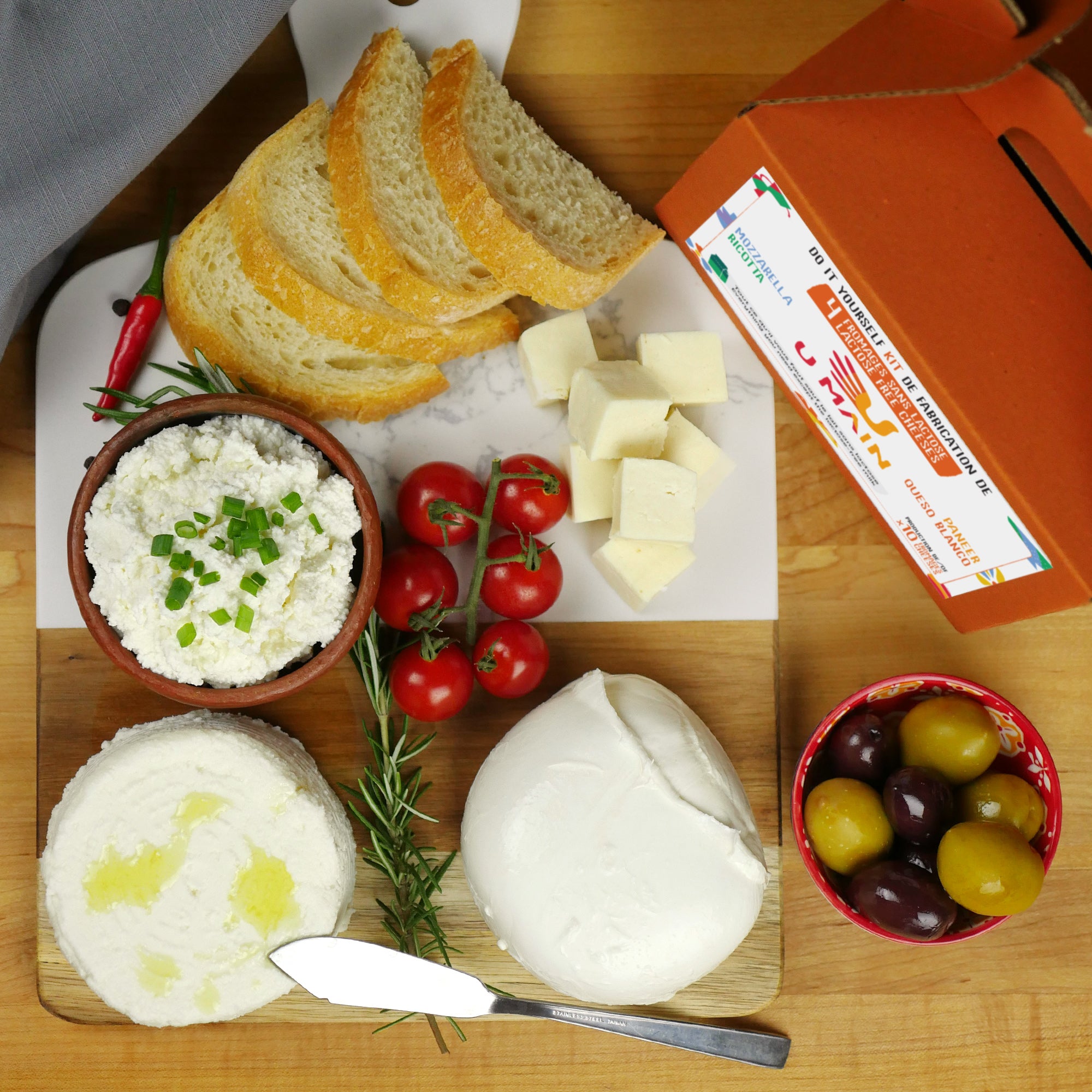 Kit pour faire du fromage sans lactose maison U MAIN