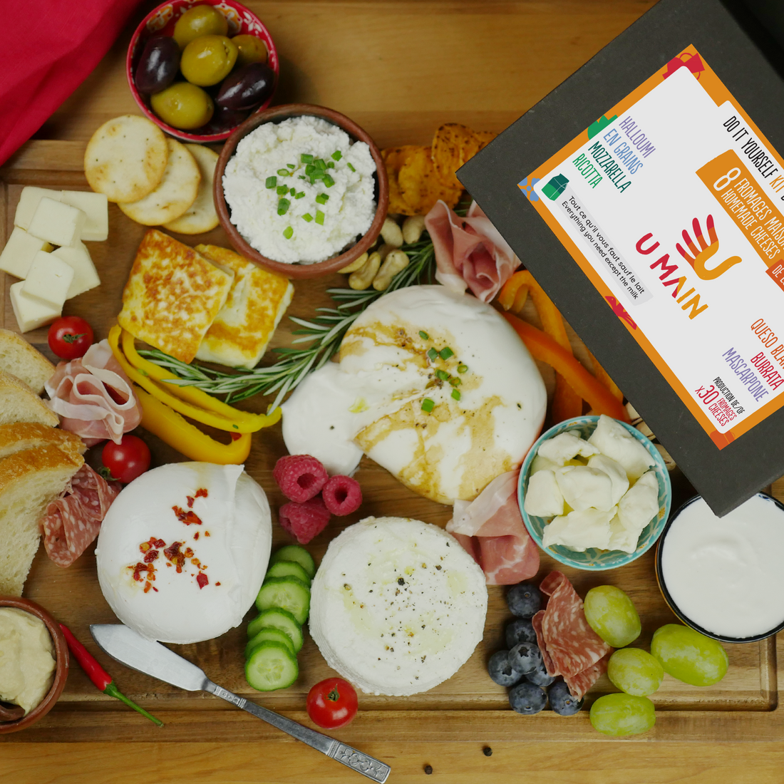Faire du fromage maison avec le kit 8 fromages U MAIN
