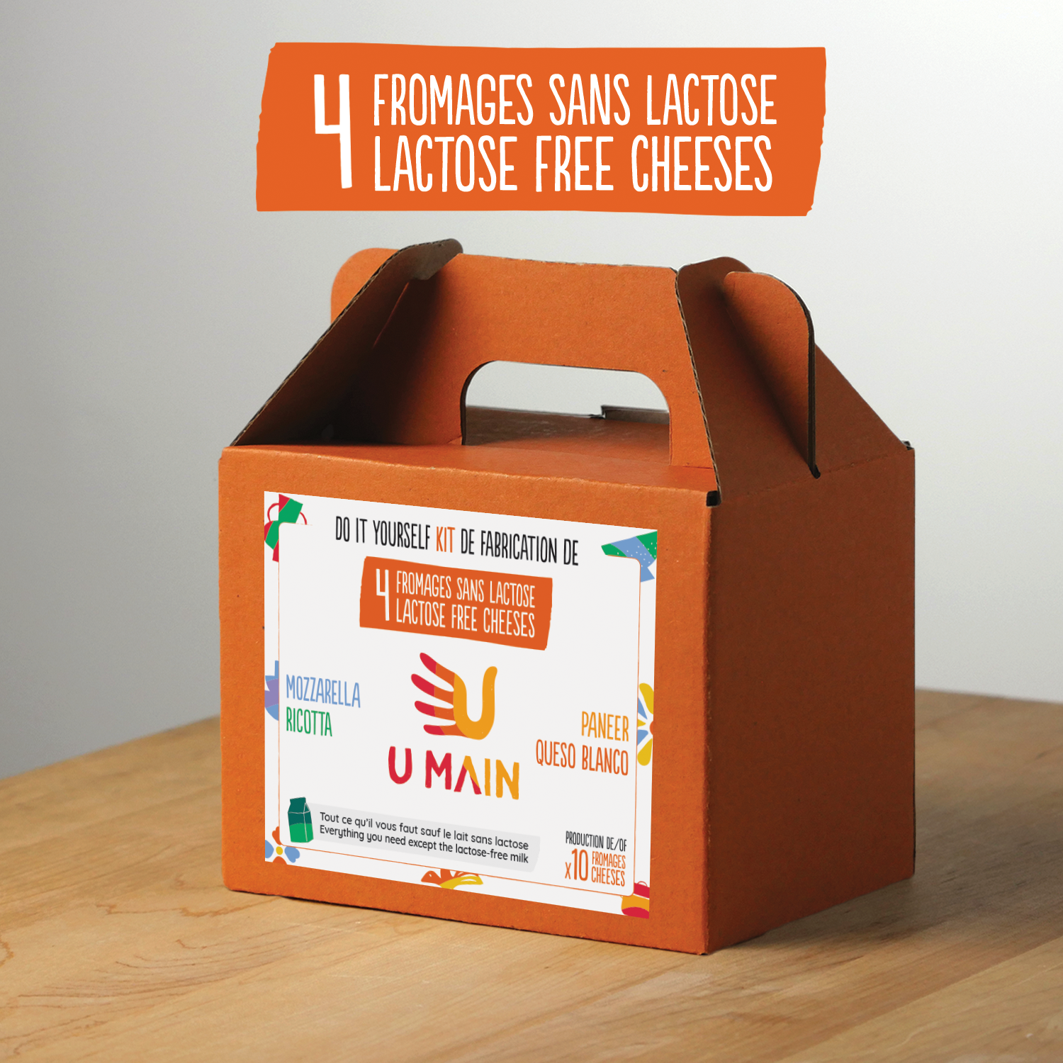 Kit de fabrication de fromage sans lactose U MAIN