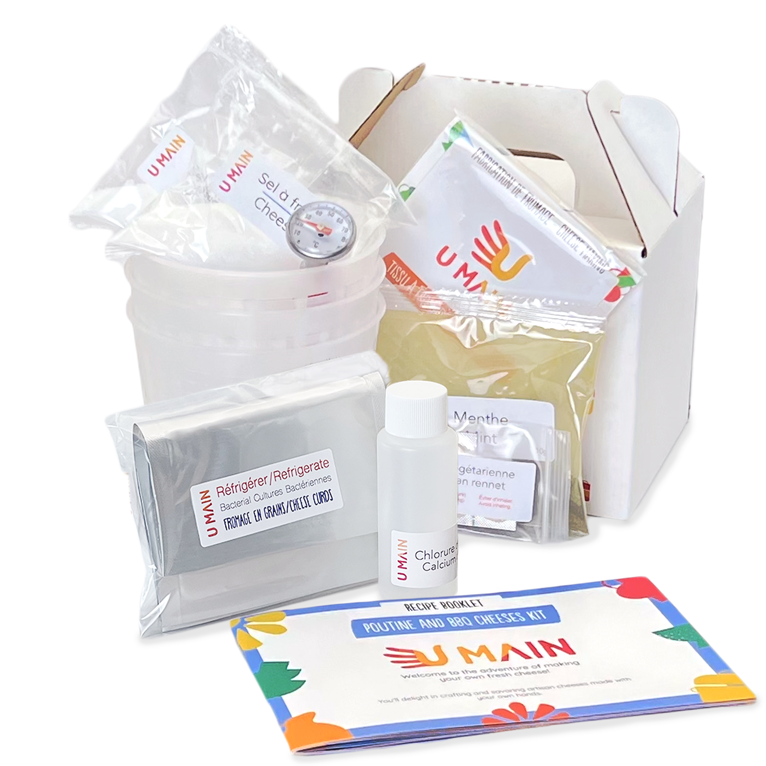 Kit pour faire du fromage U MAIN kits - En grains Halloumi