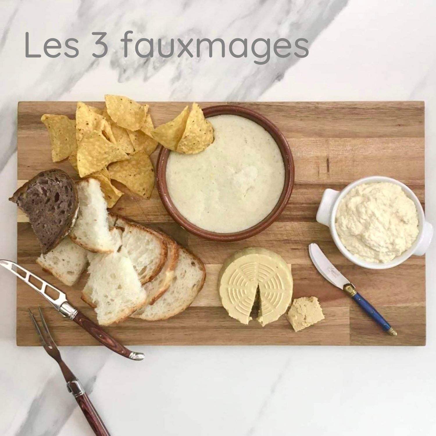 Les 3 fromages véganes ou fauxmages. Kits U MAIN pour faire du fromage.