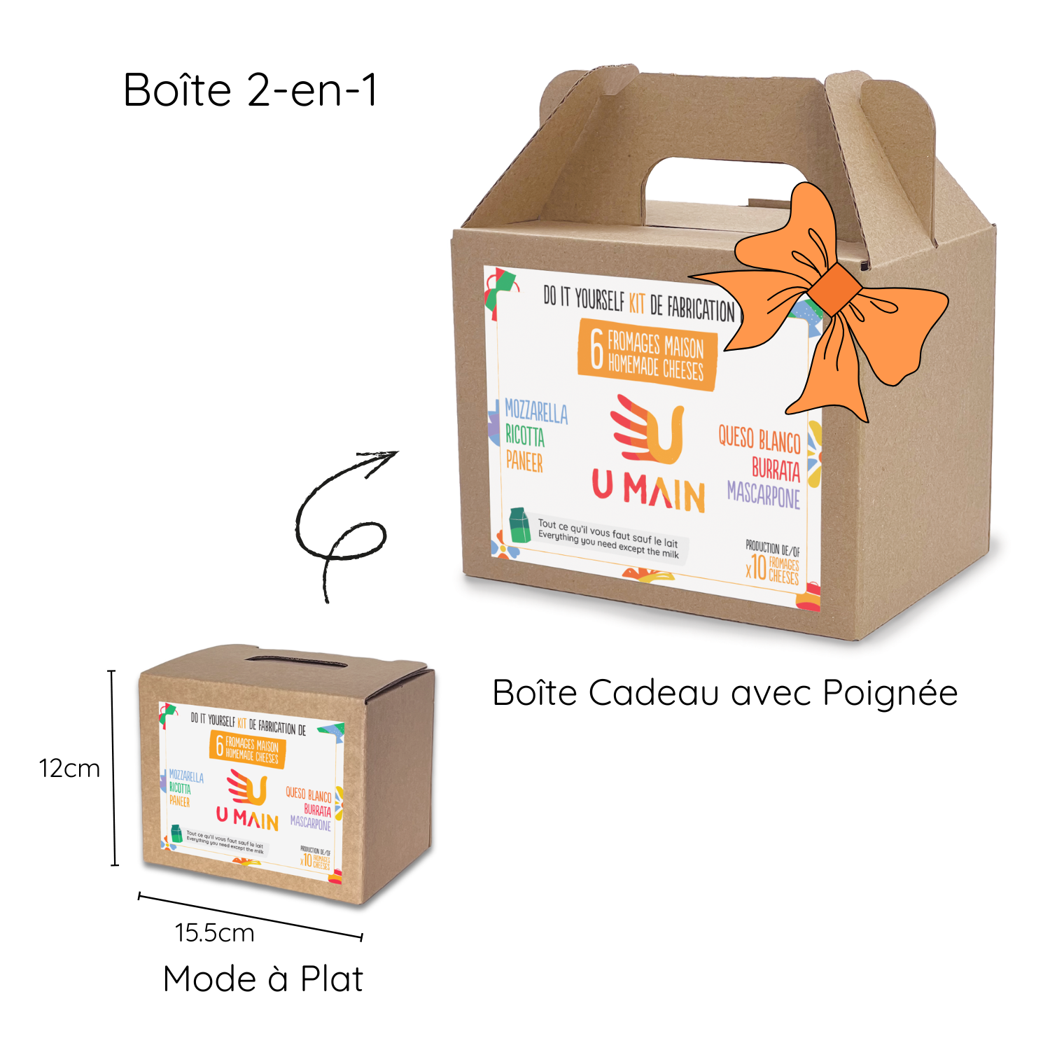 Kit pour Fabriquer du Fromage Maison | 6 Fromages | Kits U MAIN