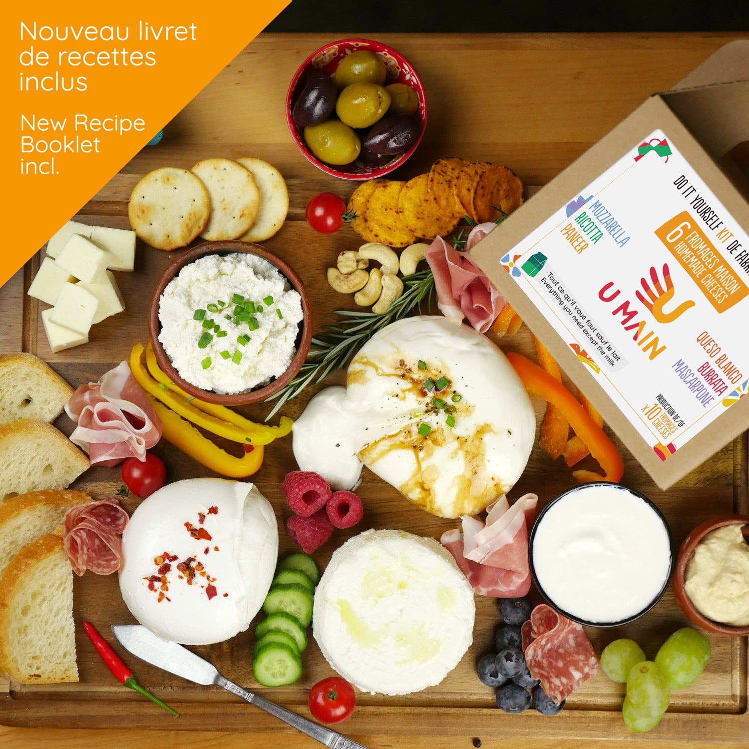 Fromages fait maison, Kits pour faire du fromage maison U MAIN.