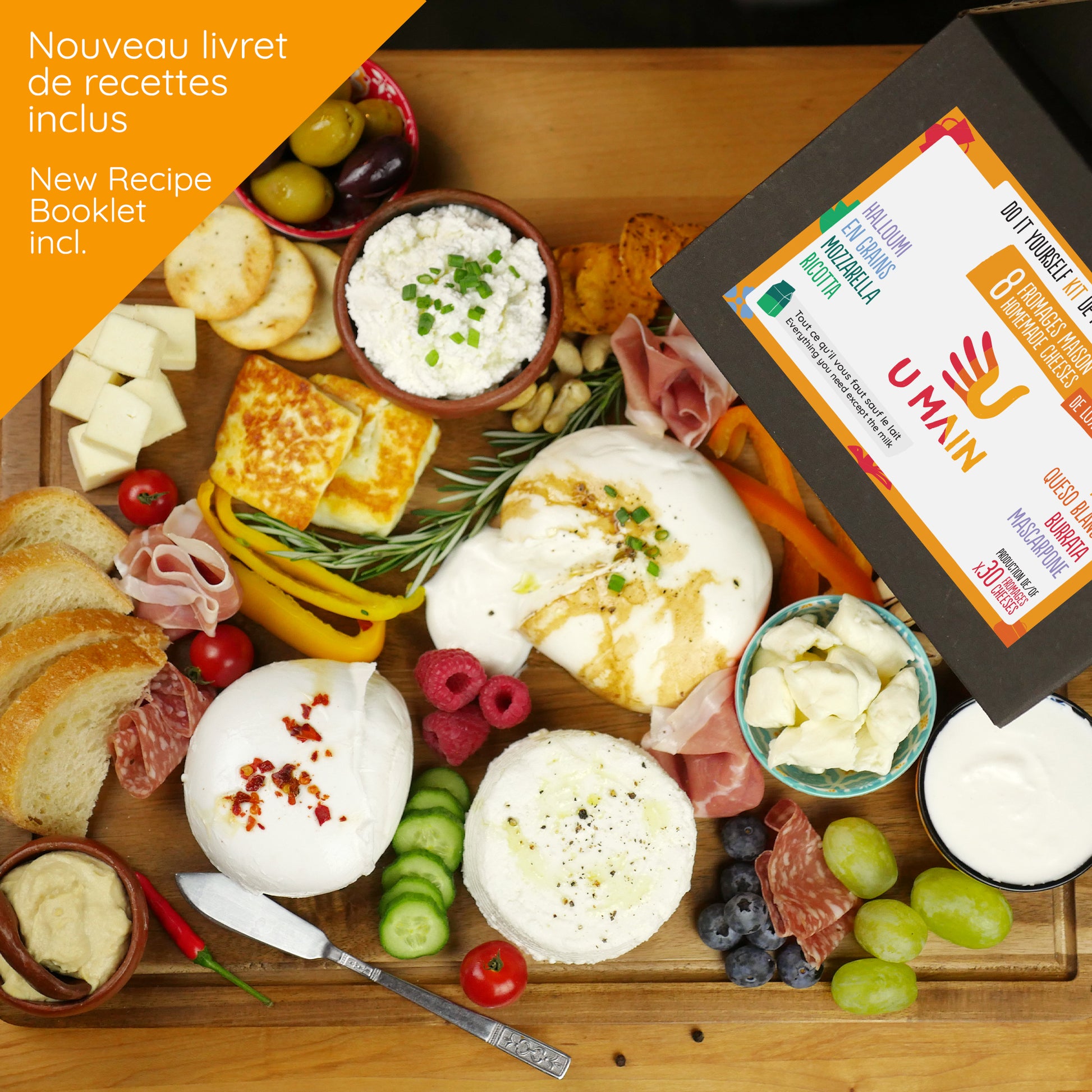 Faire du fromage maison avec le kit 8 fromages U MAIN