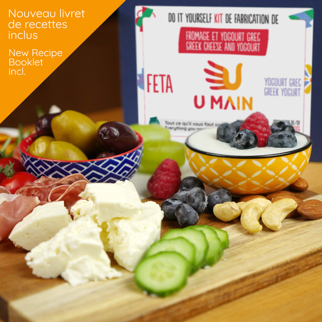 Fromage feta et yogourt grec maison. Kits U MAIN