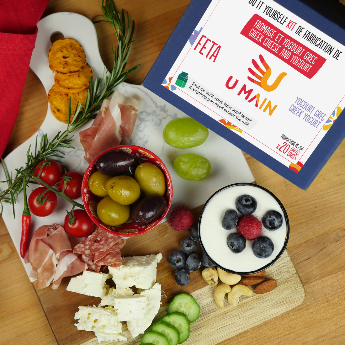 Fromage feta et yogourt grec maison. Kits U MAIN