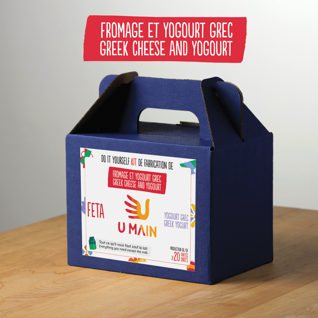 kit de fabrication de fromage feta - u main