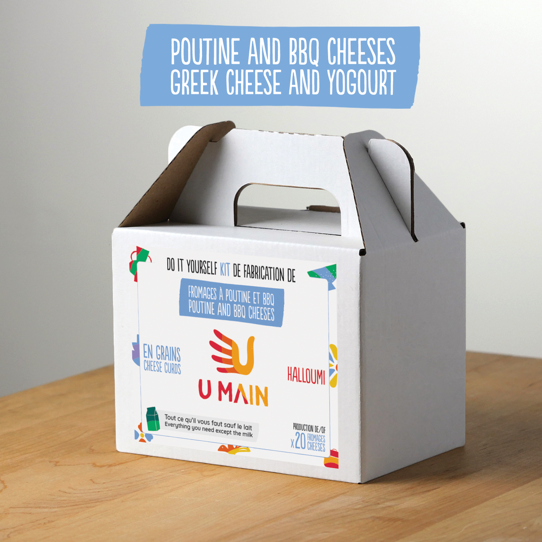 Kit pour Faire du Fromage En Grains et Halloumi Maison | Kits U MAIN