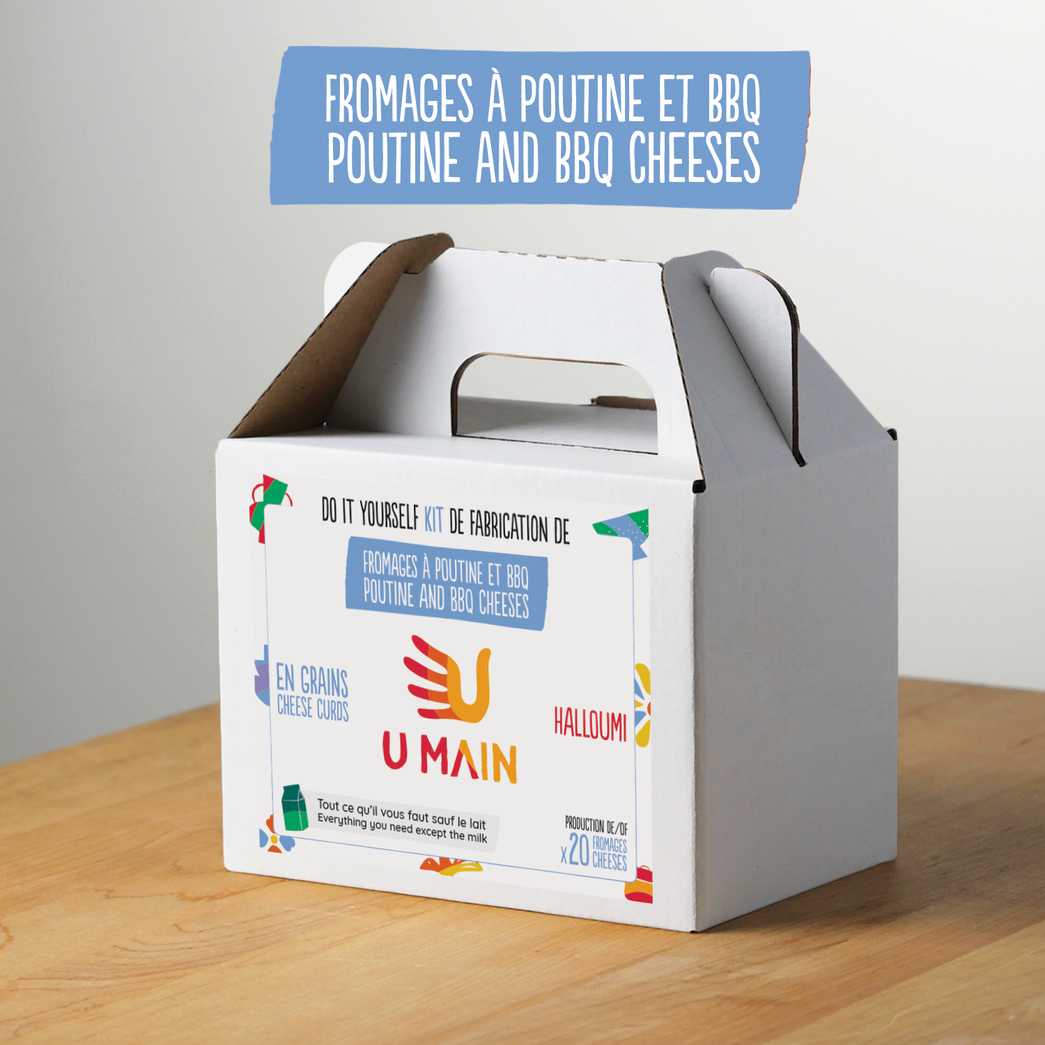 Fromage en grains à poutine cheese making kit - U MAIN kits