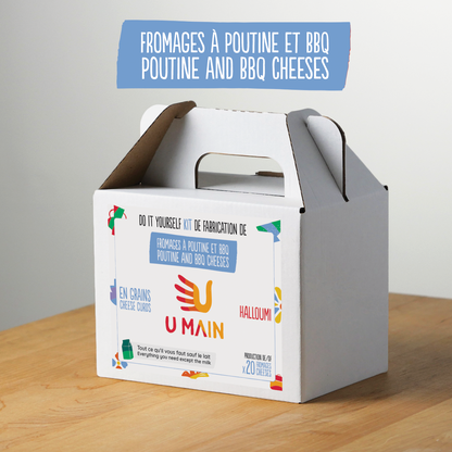 Fromage en grains à poutine cheese making kit - U MAIN kits