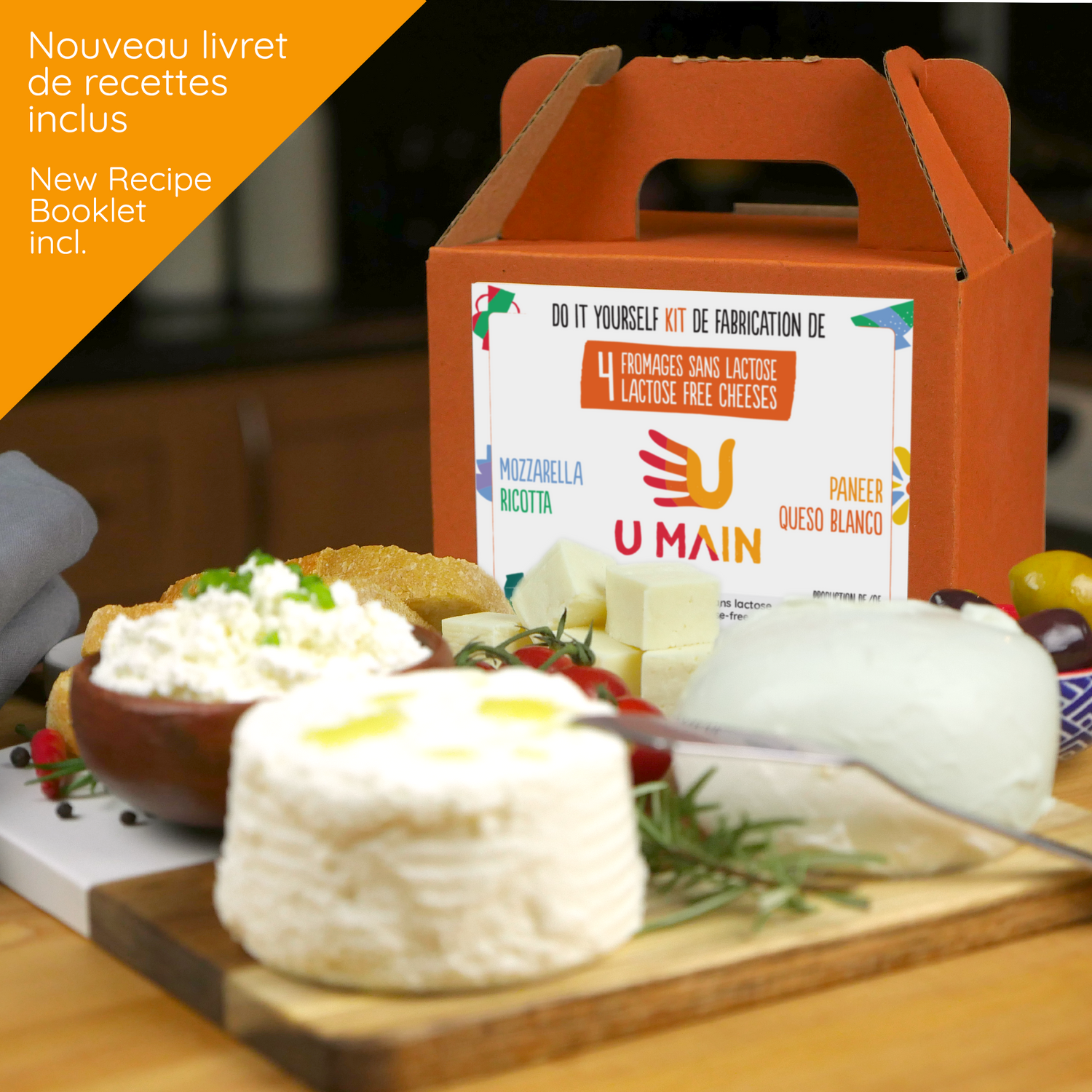 Kit pour faire du fromage sans lactose maison U MAIN