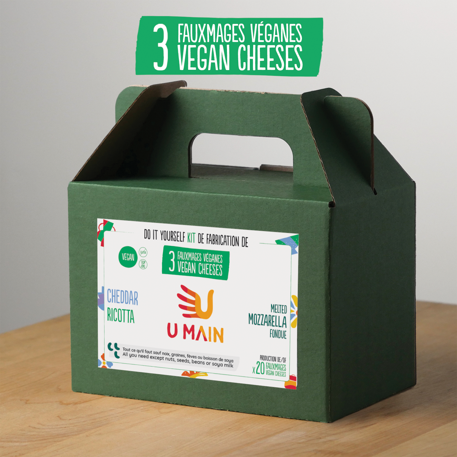 Kit fromage végane, vegan cheese making Kit U MAIN