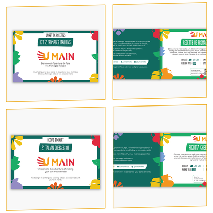 Cheese making recipes - Livret de recettes 2 fromages U MAIN